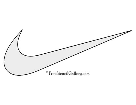 nike swoosh stencil